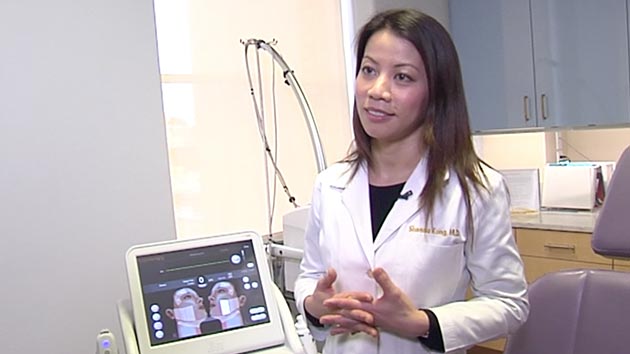 Dr. Kong talking about Ultherapy in abc7 news video